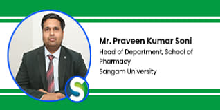 Sangam University, Bhilwara, Head of Department - School of Pharmacy: Mr. Praveen Kumar Soni Interview